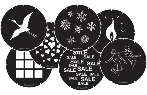 Custom Steel Gobos Canada for High-Heat Projectors